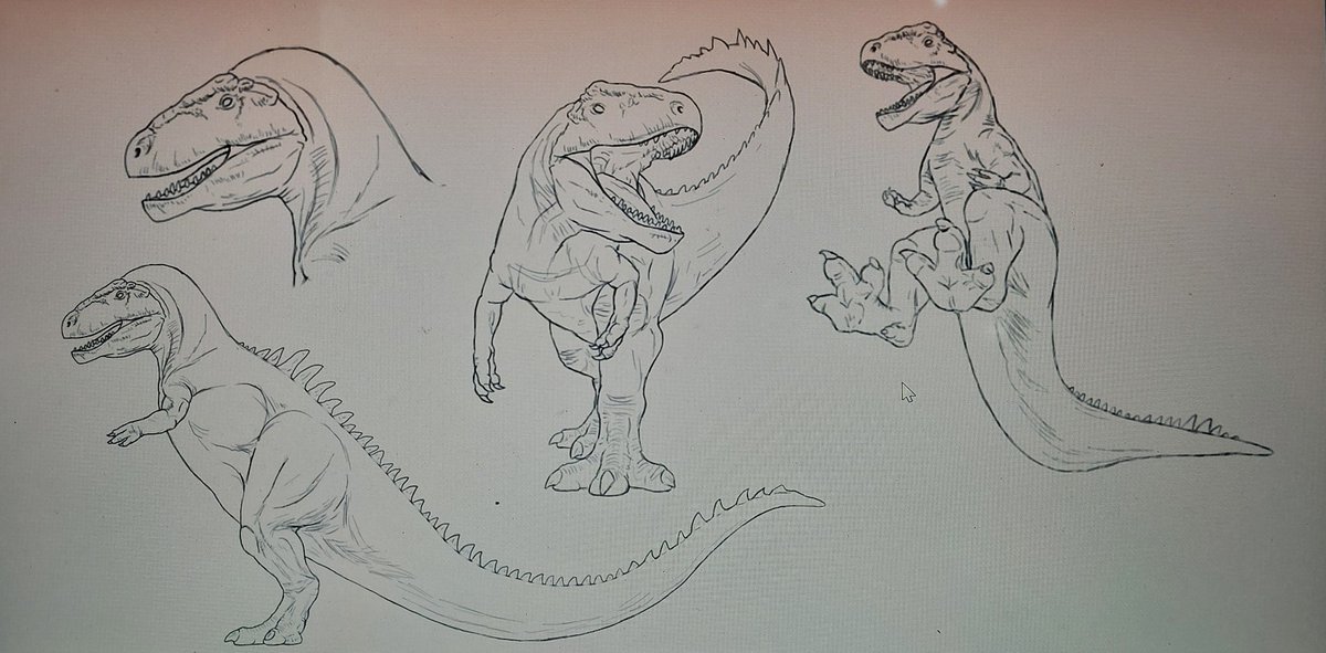 I had made this last year and didn't want to share it because it wasn't ready and still isn't. I had used Giganotosaurus as refernce and now I can't unsee this.