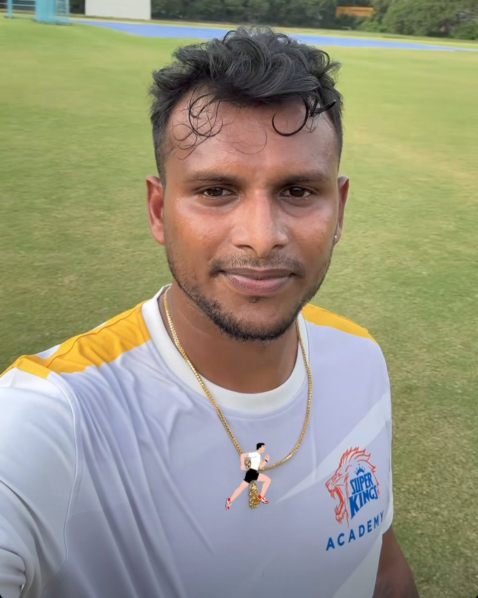 Natarajan training at Super Kings Academy 💛