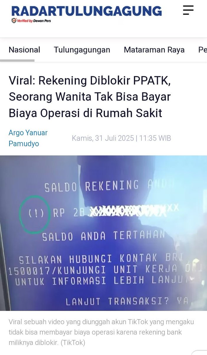 Hasil kerja <a href="/PPATK/">PPATK</a> 🔻