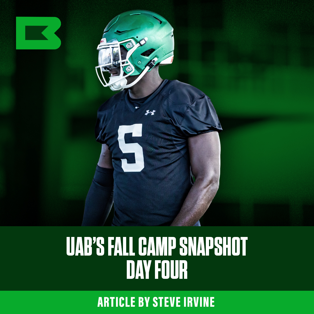 Steve Irvine's Day Four Snapshot focuses on UAB's first year LB coach Jonathan Celestin and the linebacker corps. Read more at the Banner: bit.ly/45fRcNg