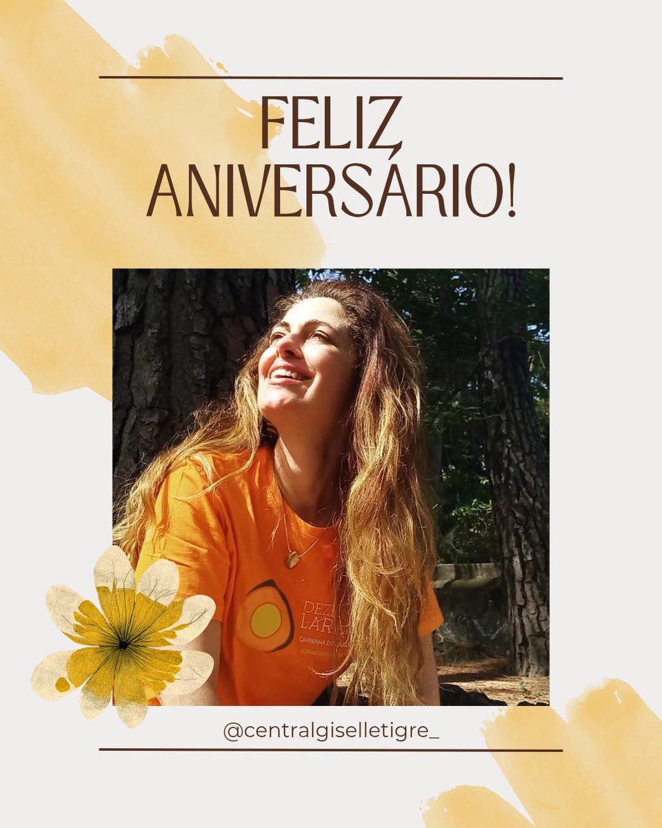 centralgitigre's tweet image. ✨ HOJE O DIA É TODO DELA! ✨

Giselle completa 53 voltas ao sol e continua iluminando a vida de todos que a cercam e a querem bem. 280 caracteres jamais seriam suficientes para expresar o ser de luz que ela é. 

Desejamos todas as melhores coisas e que ela receba muito amor! 💛