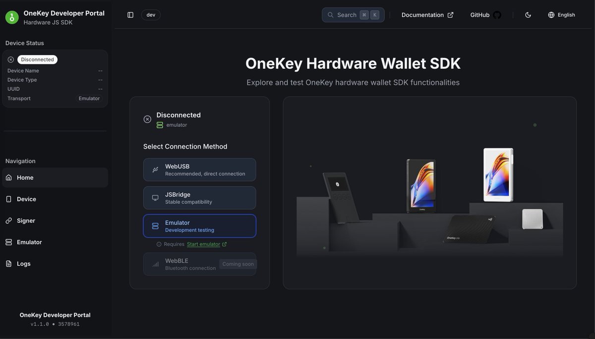 integrating 1k sdk’s never been easier. supports bluetooth, usb, and you can test in-browser with the simulator, no real device needed.