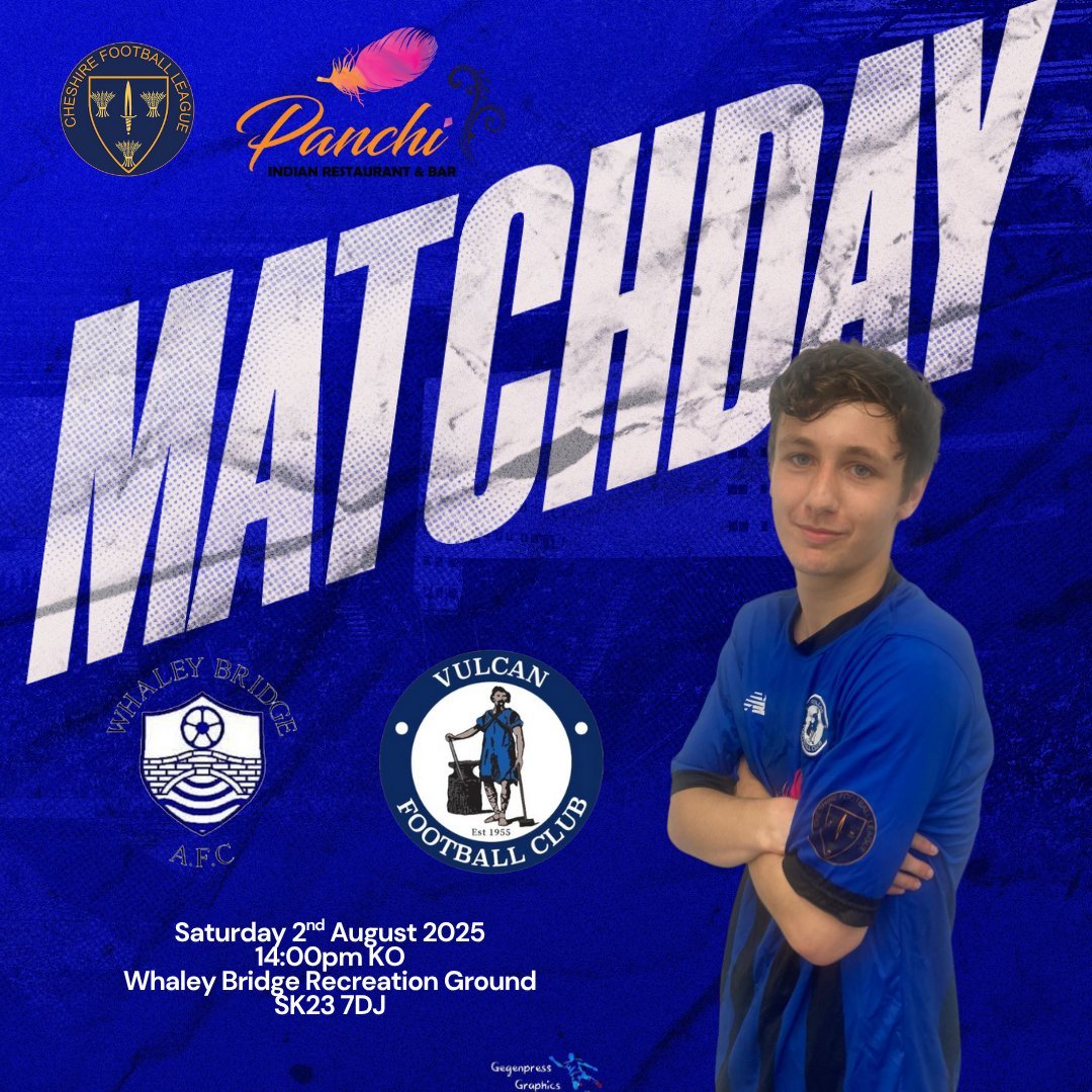 VulcanFC Gameday (@vulcanfcgameday) on Twitter photo Gameday!
Our season kicks off today 😍. The first team make the trip to Derbyshire to take on <a href="/WhaleyBridgeFC/">Whaley Bridge AFC</a> in the <a href="/CheshireFL/">Cheshire Football League ⚽️</a>
2pm KO
All travelling support is appreciated this afternoon! 💙🖤 Gameday!
Our season kicks off today 😍. The first team make the trip to Derbyshire to take on <a href="/WhaleyBridgeFC/">Whaley Bridge AFC</a> in the <a href="/CheshireFL/">Cheshire Football League ⚽️</a>
2pm KO
All travelling support is appreciated this afternoon! 💙🖤