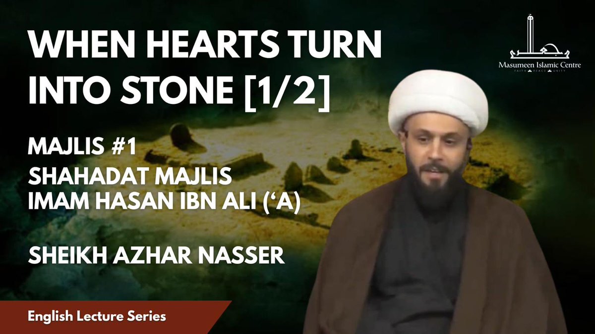 New lecture series 

Lecture 1: When Hearts Turn into Stone : part 1 

youtu.be/sGh-HhrmQfg?si…
