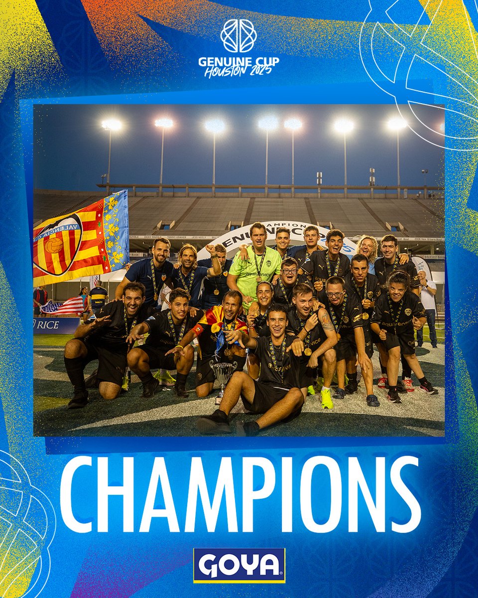 Genuine World Cup (@genuinewc) on Twitter photo Congratulations to <a href="/valenciacf/">Valencia CF</a>, winners of the <a href="/GoyaFoods/">Goya Foods</a> League.
#GCH2025 | #TheGenuineWorld | #GenuineCup Congratulations to <a href="/valenciacf/">Valencia CF</a>, winners of the <a href="/GoyaFoods/">Goya Foods</a> League.
#GCH2025 | #TheGenuineWorld | #GenuineCup