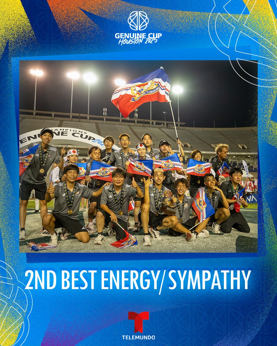 Genuine World Cup (@genuinewc) on Twitter photo Congratulations to the <a href="/prompt_fmarinos/">横浜F・マリノス【公式𝕏】</a> , 2nd best energy/sympathy team of the 2025 #GenuineCup.
#GCH2025 | #TheGenuineWorld |<a href="/TelemundoHou/">Telemundo Houston</a> Congratulations to the <a href="/prompt_fmarinos/">横浜F・マリノス【公式𝕏】</a> , 2nd best energy/sympathy team of the 2025 #GenuineCup.
#GCH2025 | #TheGenuineWorld |<a href="/TelemundoHou/">Telemundo Houston</a>