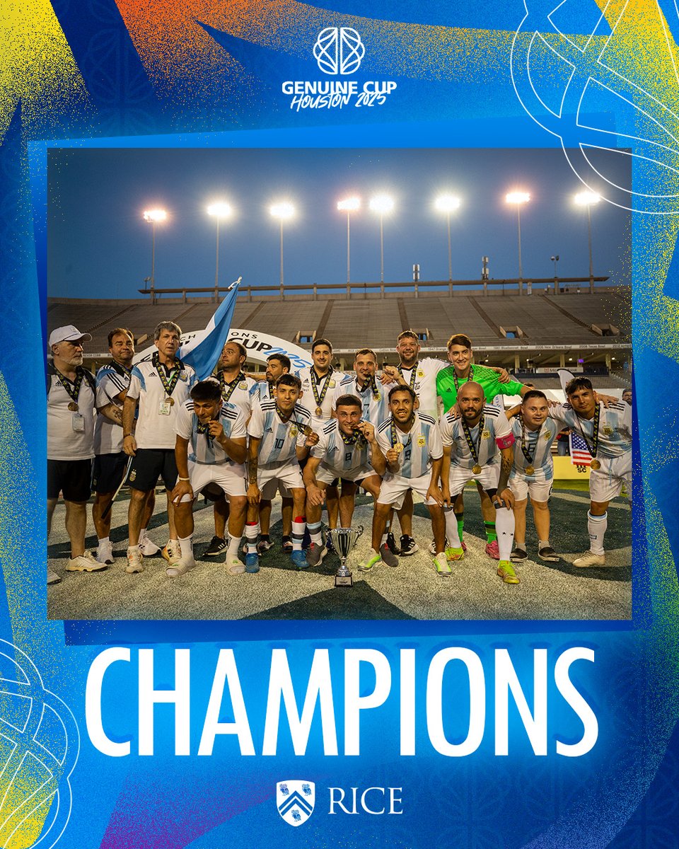 Genuine World Cup (@genuinewc) on Twitter photo Congratulations to FADDIM, winners of the <a href="/RiceUniversity/">Rice University</a> League!
#GCH2025 | #TheGenuineWorld | #GenuineCup Congratulations to FADDIM, winners of the <a href="/RiceUniversity/">Rice University</a> League!
#GCH2025 | #TheGenuineWorld | #GenuineCup
