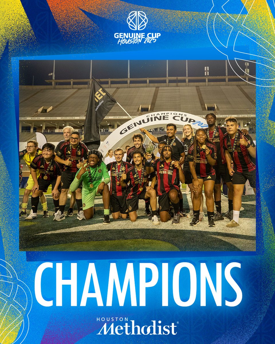 Genuine World Cup (@genuinewc) on Twitter photo Congratulations to <a href="/ATLUTD/">Atlanta United FC</a> , winners of the Houston Methodist League!
#GCH2025 #TheGenuineWorld #GenuineCup Congratulations to <a href="/ATLUTD/">Atlanta United FC</a> , winners of the Houston Methodist League!
#GCH2025 #TheGenuineWorld #GenuineCup