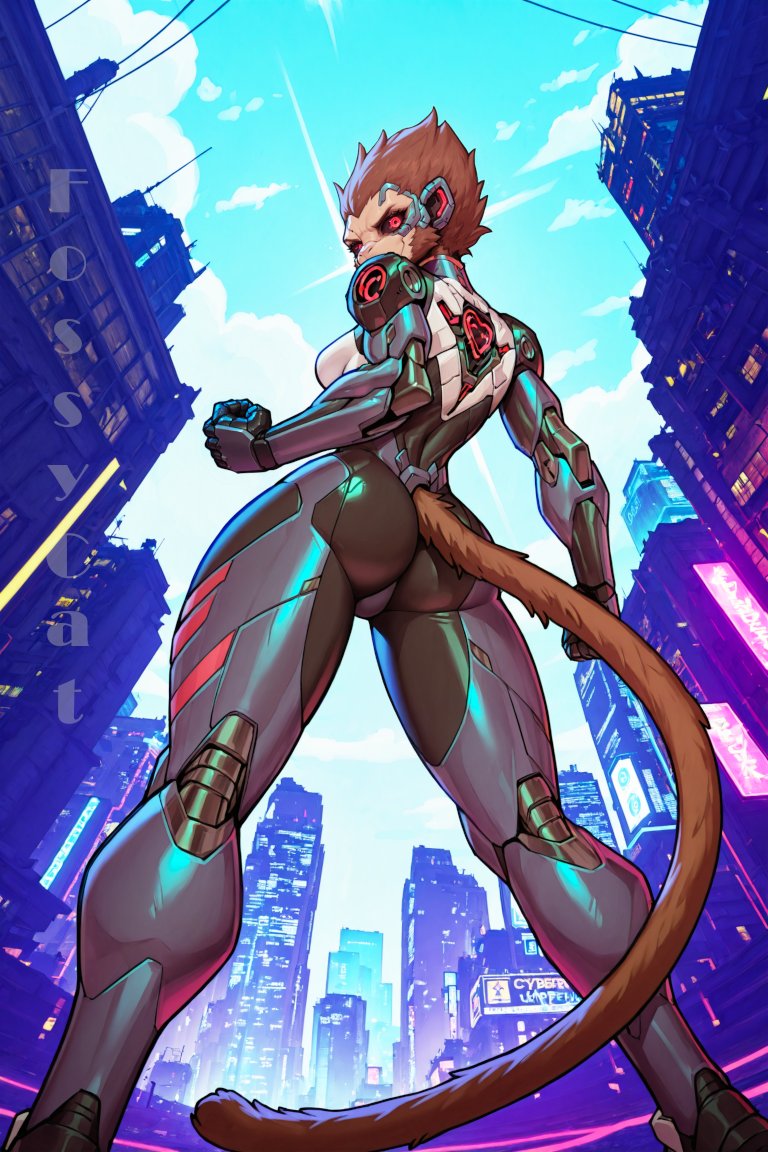 FossyCatAI's tweet photo. Simian Cyborg
#aifurryart #aiartcommunity #fantasy #stablediffusion #furry #fanart #anthro #monkey #simian #cyborg https://t.co/Eh3ZRaSRgR