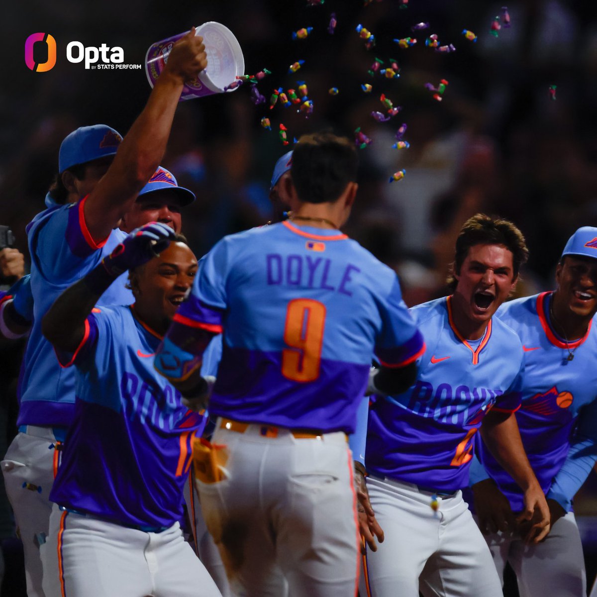 OptaSTATS (@optastats) on Twitter photo The <a href="/Rockies/">Colorado Rockies</a> are the first team in MLB history to:
allow 15+ runs
allow a 9+ run inning
face a 9+ run deficit
...and yet still win the game. The <a href="/Rockies/">Colorado Rockies</a> are the first team in MLB history to:
allow 15+ runs
allow a 9+ run inning
face a 9+ run deficit
...and yet still win the game.