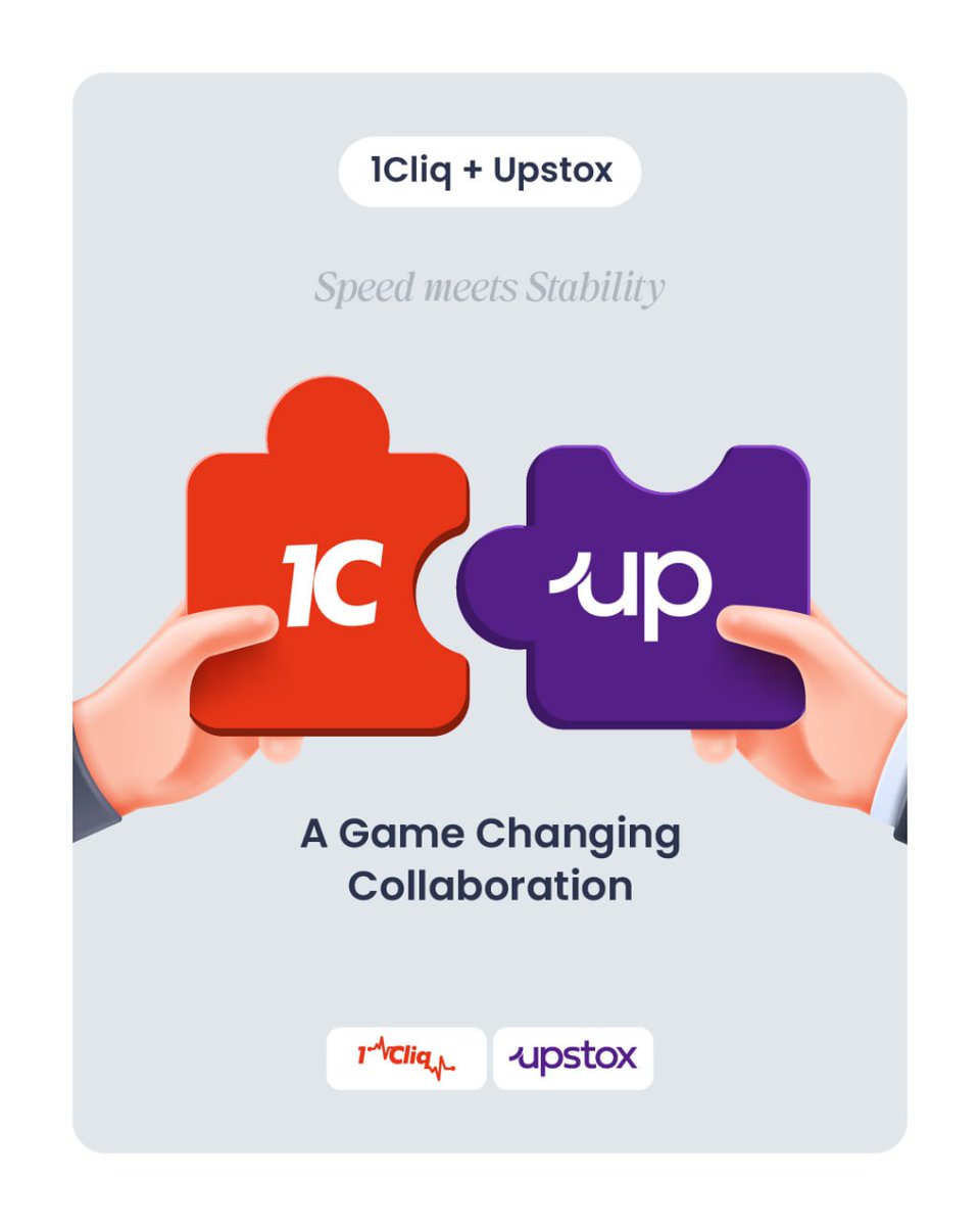 #1Cliq x <a href="/upstox/">Upstox</a>
Two trading powerhouses joins together!

⚡️ A game-changing collaboration to elevate your trading game

👉 Designed  for traders who want more faster execution, more stability, and a rock-solid foundation.

👉 Get FREE Access to 1Cliq
- No Subscription Needed!
-