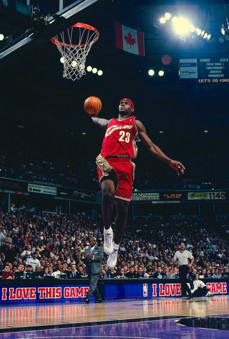 18 year old LeBron on October 29, 2003