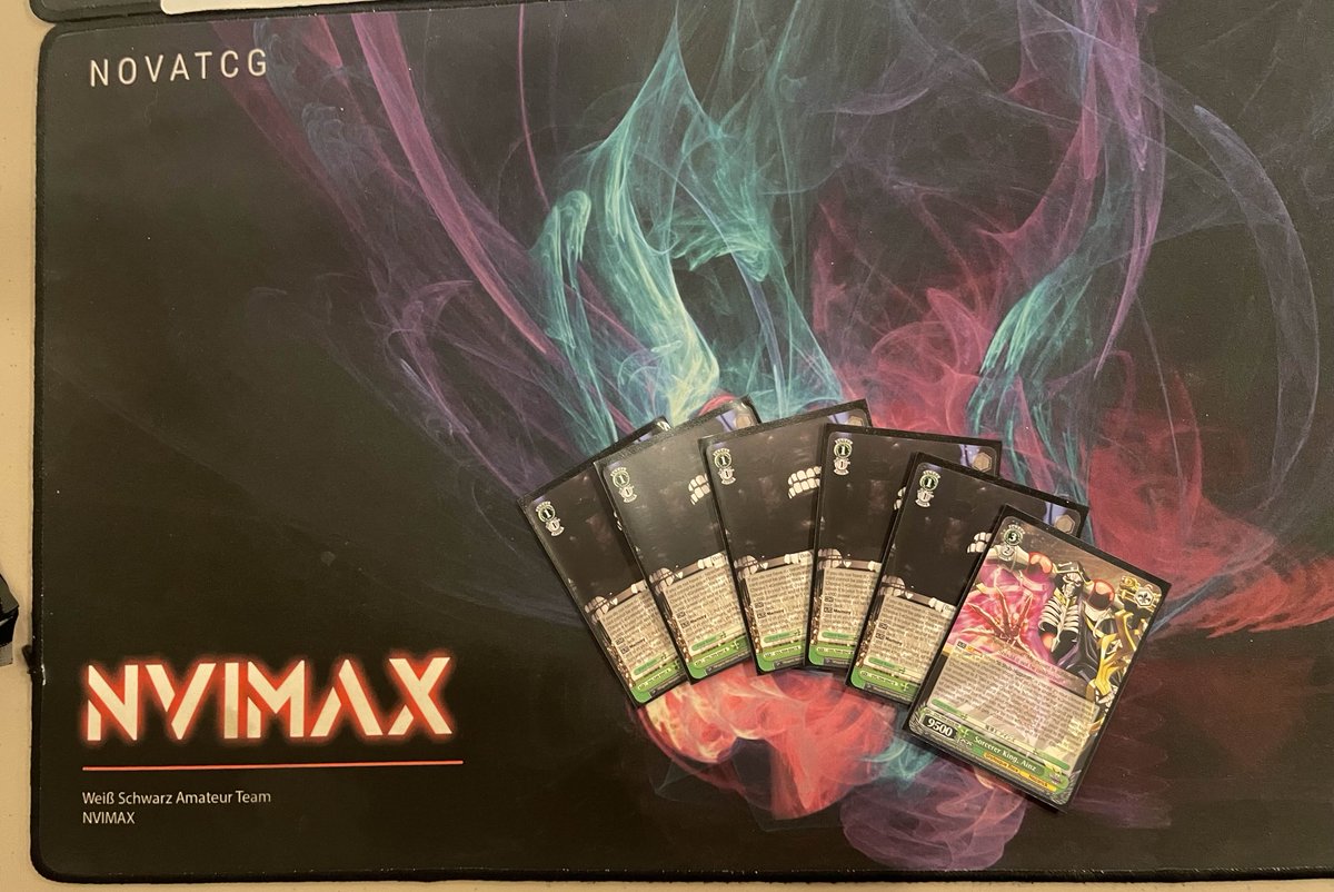 ShizukatzWS's tweet image. NVIMAX @nvimaxcollect (Locals/ショップ大会)
8 Players, 3 Rds Swiss
#ws2tcg #ヴァイスシュヴァルツ 
1⃣ Steven T. - Seven Deadly Sins (StockSoul/Pants)
2⃣ @Tythanin_Sakshi Puzzle &amp;amp; Dragons (Pants/Choice)
3⃣ Panda - Lycoris Recoil (8 Gate)
4⃣ @megaxp99 Overlord ※英語 (Gate/Goldbar)