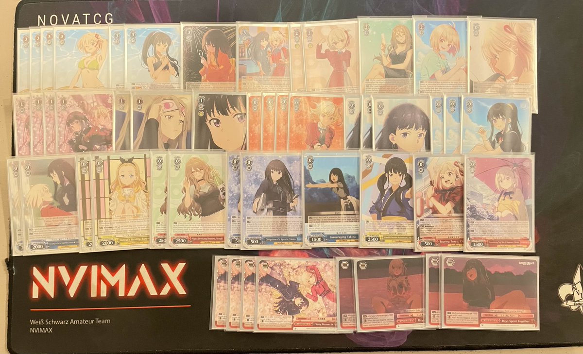 ShizukatzWS's tweet image. NVIMAX @nvimaxcollect (Locals/ショップ大会)
8 Players, 3 Rds Swiss
#ws2tcg #ヴァイスシュヴァルツ 
1⃣ Steven T. - Seven Deadly Sins (StockSoul/Pants)
2⃣ @Tythanin_Sakshi Puzzle &amp;amp; Dragons (Pants/Choice)
3⃣ Panda - Lycoris Recoil (8 Gate)
4⃣ @megaxp99 Overlord ※英語 (Gate/Goldbar)