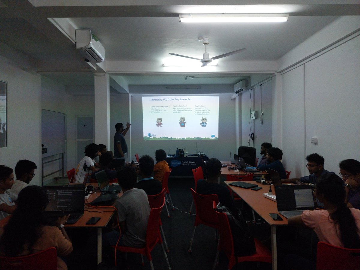 Yarl Salesforce Ohana - Sri Lanka (@yarlsfo) on Twitter photo πππ©π©ππ§π’π§π ππ¨π°: ππππ€ππ¨π«ππβ ππ ππ¨π«π€π¬π‘π¨π© ππ!
Trailblazers are diving deep into No-Code Automation with Salesforce Flow at Cloud Hub.Excited to see these Trailblazers bring their ideas to life!
#Salesforce #YarlSFO #Flow #Hackforce25 πππ©π©ππ§π’π§π ππ¨π°: ππππ€ππ¨π«ππβ ππ ππ¨π«π€π¬π‘π¨π© ππ!
Trailblazers are diving deep into No-Code Automation with Salesforce Flow at Cloud Hub.Excited to see these Trailblazers bring their ideas to life!
#Salesforce #YarlSFO #Flow #Hackforce25