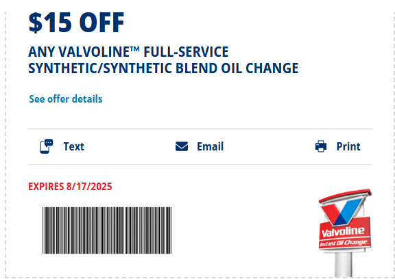 Take 5 Oil Change Coupons 2026 tweet media