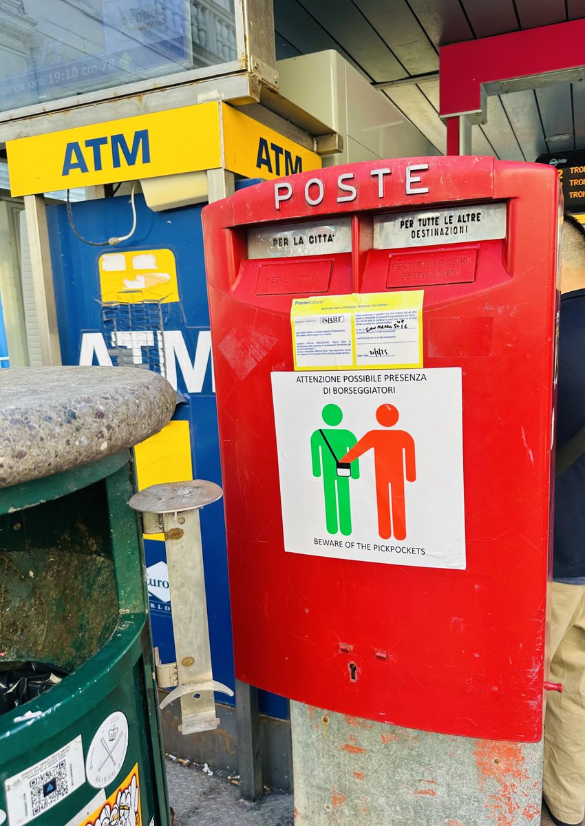 Ian Gee (@iangee19) on Twitter photo Happy #HappyPostboxSaturday I hope everyone has a great day. I came across this postbox alongside the Grand Canal and close to the Rialto Bridge in #Venice. Crowded out by a bin, an ATM and a water bus stop shelter, it sports a pick pocket warning. Nice. <a href="/ThePhotoHour/">#ThePhotoHour</a> Happy #HappyPostboxSaturday I hope everyone has a great day. I came across this postbox alongside the Grand Canal and close to the Rialto Bridge in #Venice. Crowded out by a bin, an ATM and a water bus stop shelter, it sports a pick pocket warning. Nice. <a href="/ThePhotoHour/">#ThePhotoHour</a>
