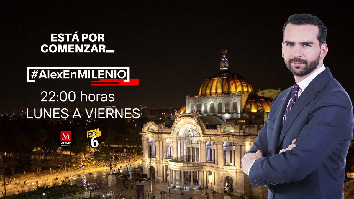 Alejandro Domínguez (@alexdominguezb) on Twitter photo 🔵 Sigue la #TransmisiónEnVivo 🔵
En unos minutos iniciamos con toda la información a las #22H por <a href="/mileniotv/">Milenio Televisión</a> y #Canal6.
📺: youtube.com/live/VQjwWILv7…
#AlexEnMILENIO 🔵 Sigue la #TransmisiónEnVivo 🔵
En unos minutos iniciamos con toda la información a las #22H por <a href="/mileniotv/">Milenio Televisión</a> y #Canal6.
📺: youtube.com/live/VQjwWILv7…
#AlexEnMILENIO