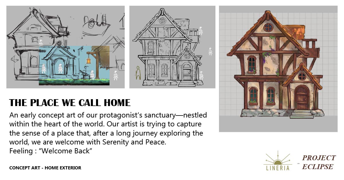 Lineriagames's tweet image. Hello Gamers! Happy Weekend, everyone!
We&apos;re thrilled to share our first major reveal of concept art for : PROJECT ECLIPSE 🐺👧

Presenting the concept for the home and hub of our heroine and her companion!

#projecteclipse #conceptart #Indiegame #artreveal #gamedev #fantasyart…