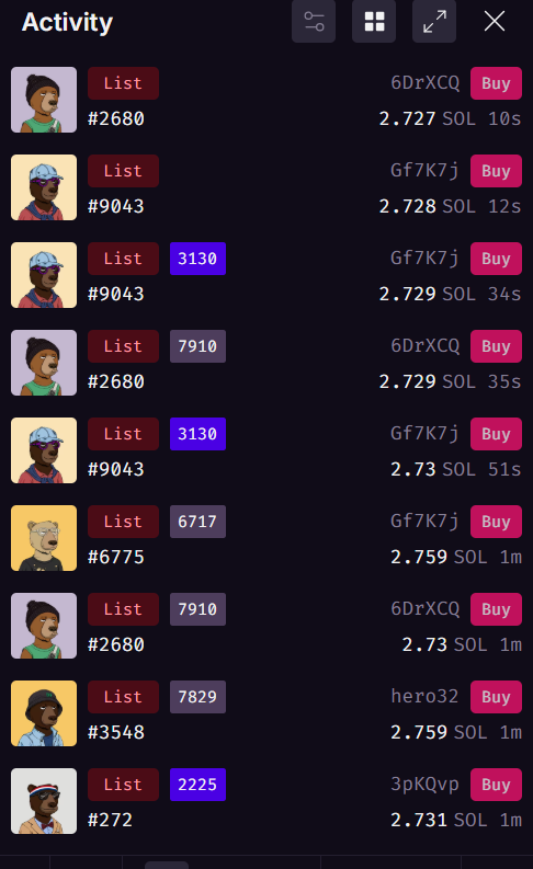 Shakas ๐ค๐ฝ (@cryptoshakas) on Twitter photo Bots killing any <a href="/solana/">Solana</a> NFT that creates momentum.
When will <a href="/MagicEden/">Magic Eden ๐ช</a> and <a href="/tensor_hq/">Tensor โก๏ธ</a> build tech that doesn't work against the projects keeping them in business. Bots killing any <a href="/solana/">Solana</a> NFT that creates momentum.
When will <a href="/MagicEden/">Magic Eden ๐ช</a> and <a href="/tensor_hq/">Tensor โก๏ธ</a> build tech that doesn't work against the projects keeping them in business.