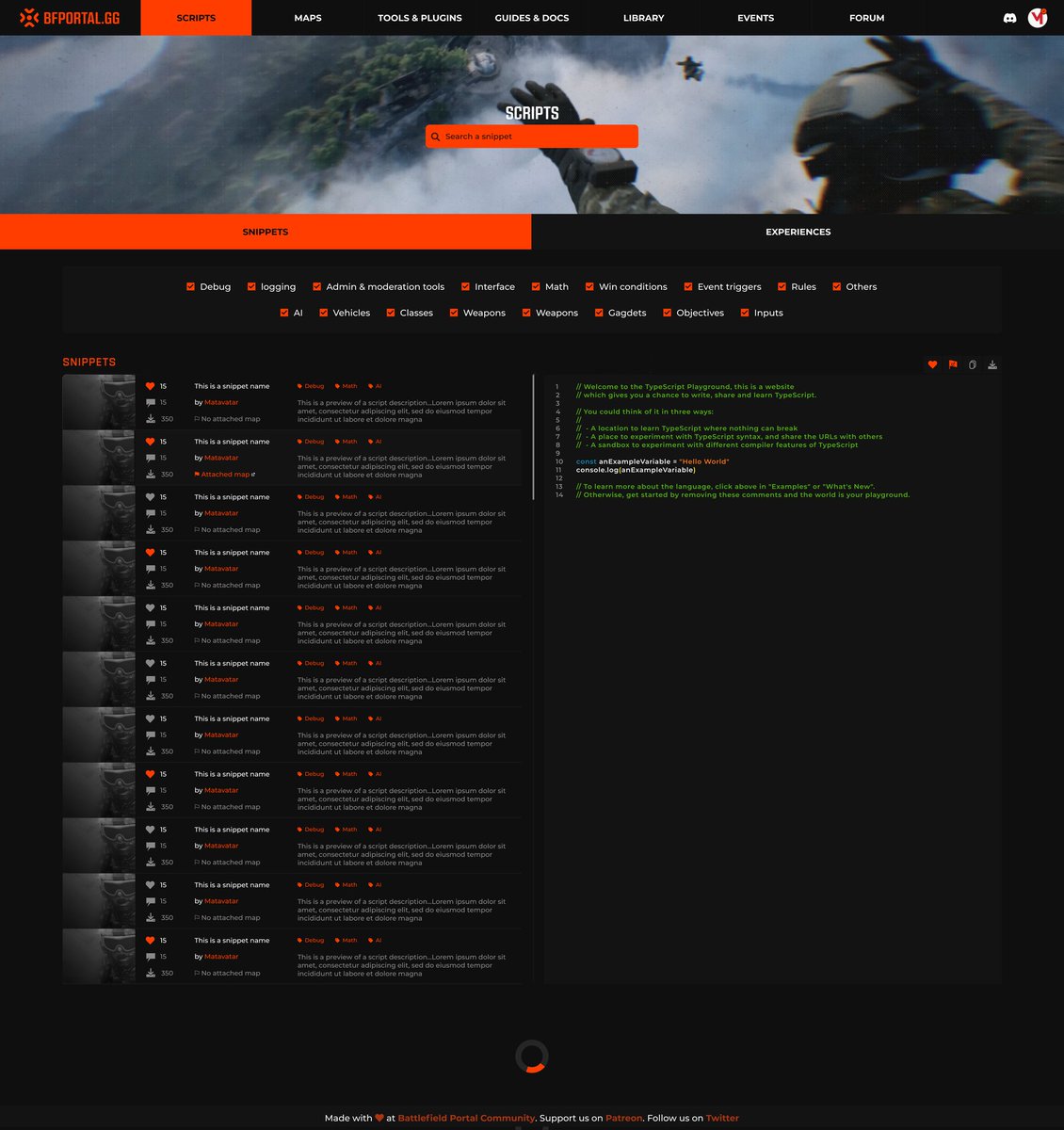 BF_Portal_Hub's tweet photo. We are now working on a https://t.co/SL5xnTDsLX VERSION 2!

Godot plug-ins, tools, guides, script library, map library, and more...

Our goal is to help and foster Experience creation on all levels. https://t.co/IHfgGXNHTZ