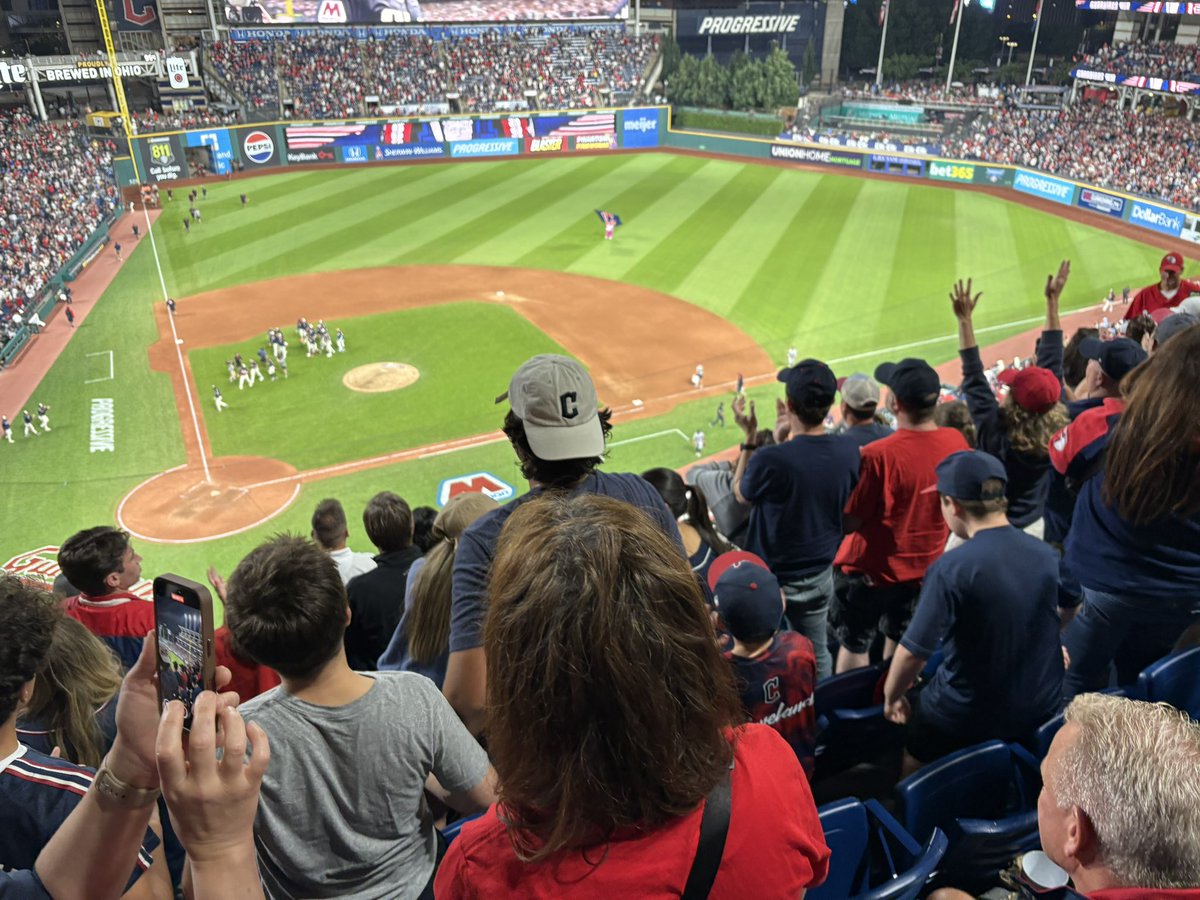 It was a fantastic night at Progressive Field! Let’s be honest - there’s never a bad day at the ballpark.