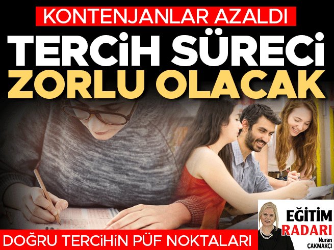 Nuran Çakmakçı yazdı: Kontenjanlar azaldı, tercih zorlaştı

🖊️<a href="/nurancakmakci/">nurancakmakci</a>

hurriyet.com.tr/yazarlar/nuran…