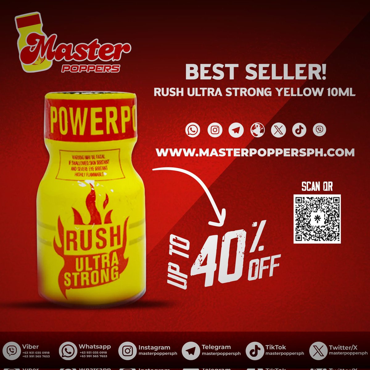masterpoppersph's tweet photo. Rush Us Yellow 10m🔥Promo! Only 550 Peso!! 😍
Order Now!💌 Telegram : https://t.co/CwfFTNsE1k
💟 Viber : +639310350918
💬 Whatsapp : https://t.co/7nlBVVmNyV
📩 Our link channel :https://t.co/eXbdSJ0AW1
🌐https://t.co/a2QOdHz2XF
#Masterpoppersph #PoppersPhilippines #PoppersManila https://t.co/ge5fd0Rn4Y