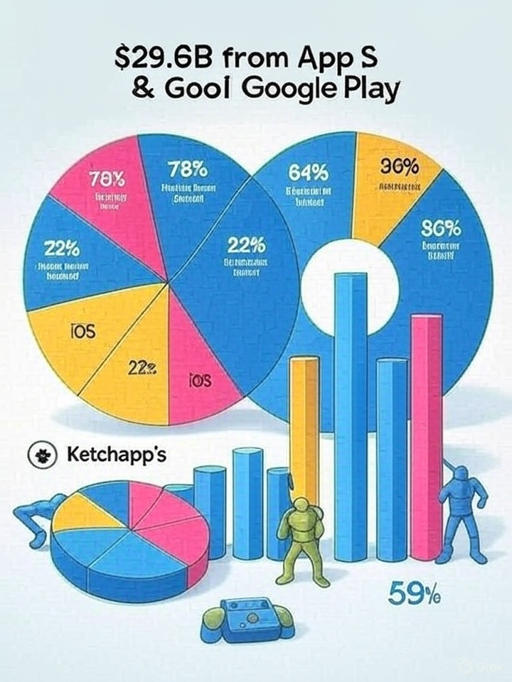 Game_Voxel's tweet image. 📊 Mobile Gaming in Numbers:
📱 78% players = Android
💸 64% spenders = iOS
🎮 59% of Android players love casual games
💥 $29.6B earned (App Store + Google Play)
📈 Ketchapp = 24M iOS downloads in 1 month!
#MobileGaming #GameDev #iOSvsAndroid #AppStoreStats #DigitalEconomy