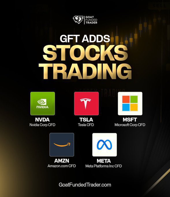 📢 BREAKING: GoatFunded Now Offers STOCK TRADING! 🐐📊
You asked. GFT delivered.
Now trade Stocks, Forex, Indices, Metals &amp; Crypto — all under ONE funded account! 💼🔥

✅ Up to $400K in funding
✅ Stocks now live on MT5
✅ Powered by GoatFunded’s in-house broker
✅ No time
