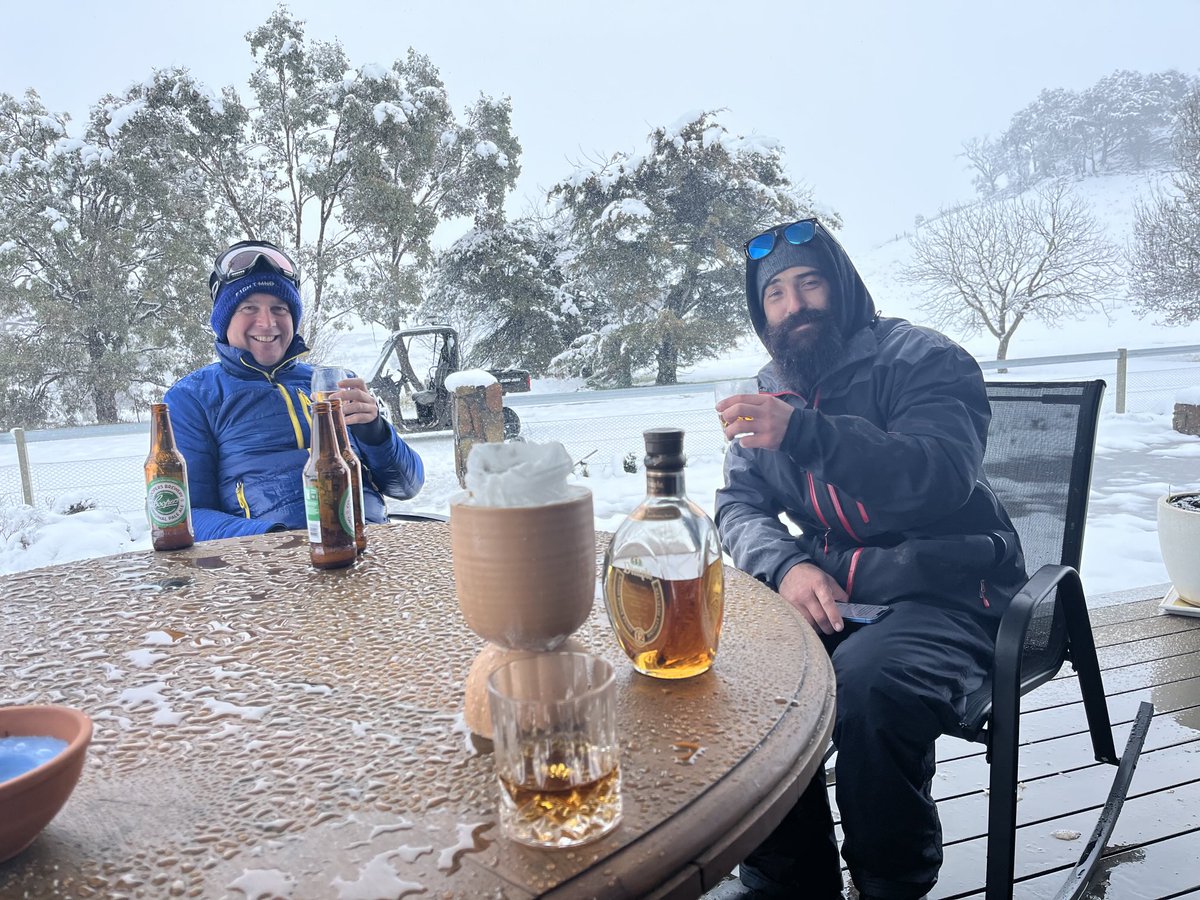 Pulled up at Brushy Creek chalet after a bit of sling for a whiskey  .Host a bit rough pours are generous