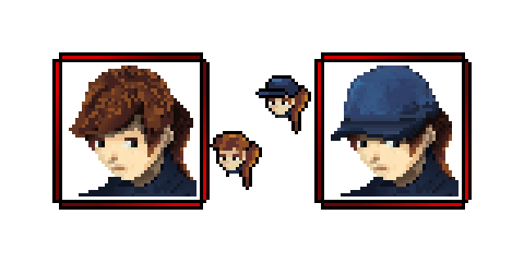 Started drawing portraits for my new project. Fairly new to it but seems to work.
#pixelart #ドット絵 #indiegames #IndieGameDev #aseprite #2D
