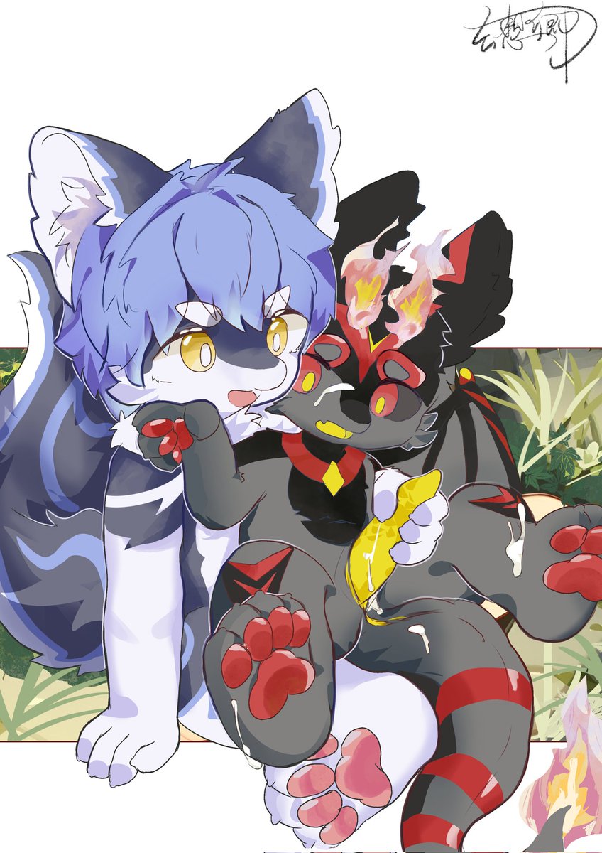 画了两位老师，很润