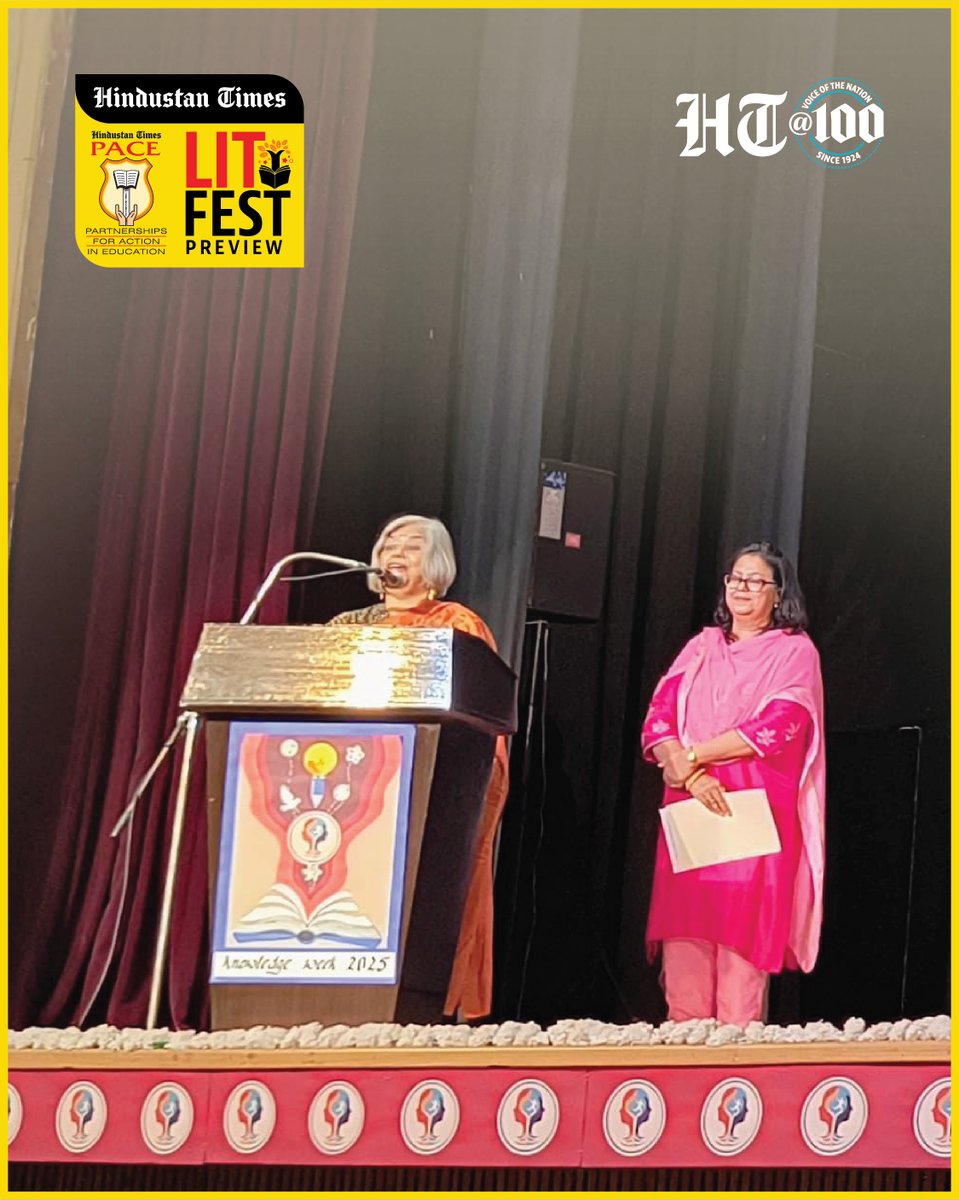 htTweets's tweet photo. From tackling the question “Can creative writing be taught?” to demystifying how stories are structured and developed, students were treated to a hands-on masterclass in the art of crafting compelling narratives.
#HTLitFest #HTLitFestPreview #AuthorInteraction #HTPACELitFest #HTPACELitFestPreview | @htschooltweets @sutapabsu20