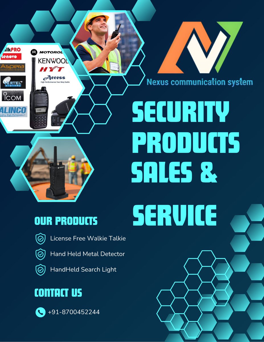 Deals in Walkie Talkie &amp; Security Equipments