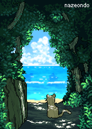 작년 7월쯤? 그렸던 그림😳
#pixelart #ドット絵 #픽셀아트
