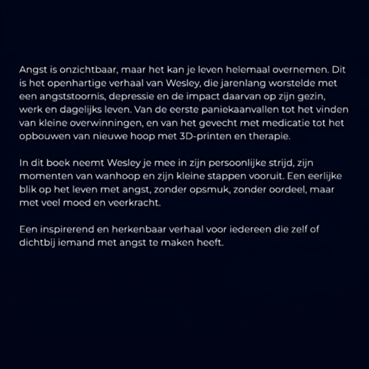 De omslag is klaar en volgende week verwacht ik de eerste proefdruk. Lees alvast even de samenvatting van het boek. Ben je nu al overtuigd en wil je graag al bestellen? Laat mij het even weten.

#boek #angst #angststoornis #mentaal #MentalHealthMatters