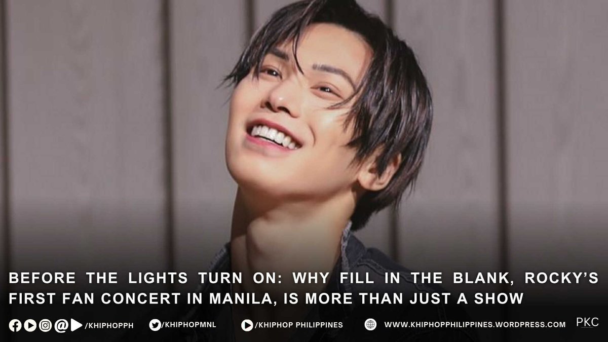 Philippine KHIPHOP Community (@khiphopmnl) on Twitter photo Tonight is more than a concert. Itโs Rockyโs journey, his voice, and his moment to shine.
Read why Fill in the Blank is a night weโll never forget: khiphopphilippines.wordpress.com/2025/08/02/befโฆ
Presented by: <a href="/wishusluckent/">Wish Us Luck</a>
#ROCKY1stFANCONinManila
#๋ผํค #rocky Tonight is more than a concert. Itโs Rockyโs journey, his voice, and his moment to shine.
Read why Fill in the Blank is a night weโll never forget: khiphopphilippines.wordpress.com/2025/08/02/befโฆ
Presented by: <a href="/wishusluckent/">Wish Us Luck</a>
#ROCKY1stFANCONinManila
#๋ผํค #rocky