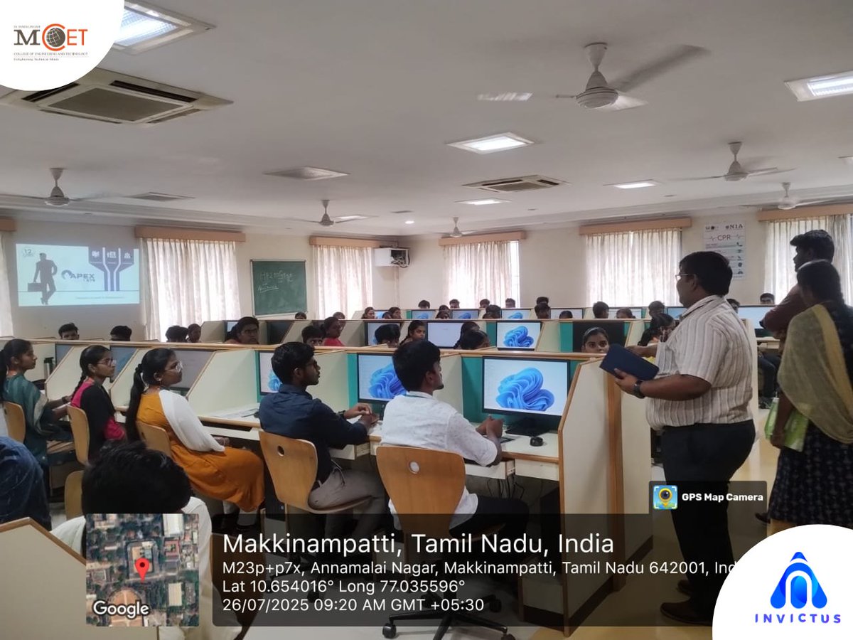 Our II year B.Tech AI &amp; DS students dived into the world of Mobile App Development using Flutter! 🚀
Huge thanks to Mr. Balamurugan T S, Director of Apex I Sys, Coimbatore, for the hands-on training and expert insights! 🙌
#AIandDS  #MCET #Flutter