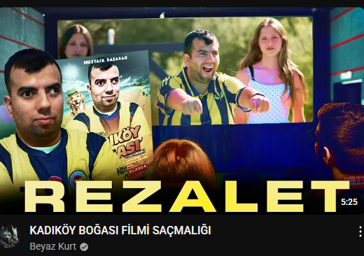 ya bu adam kimde kadıköy boğası filmi hakkında konuşabilecek entelektüeliğe sahp oldunu zannetiyor 👎