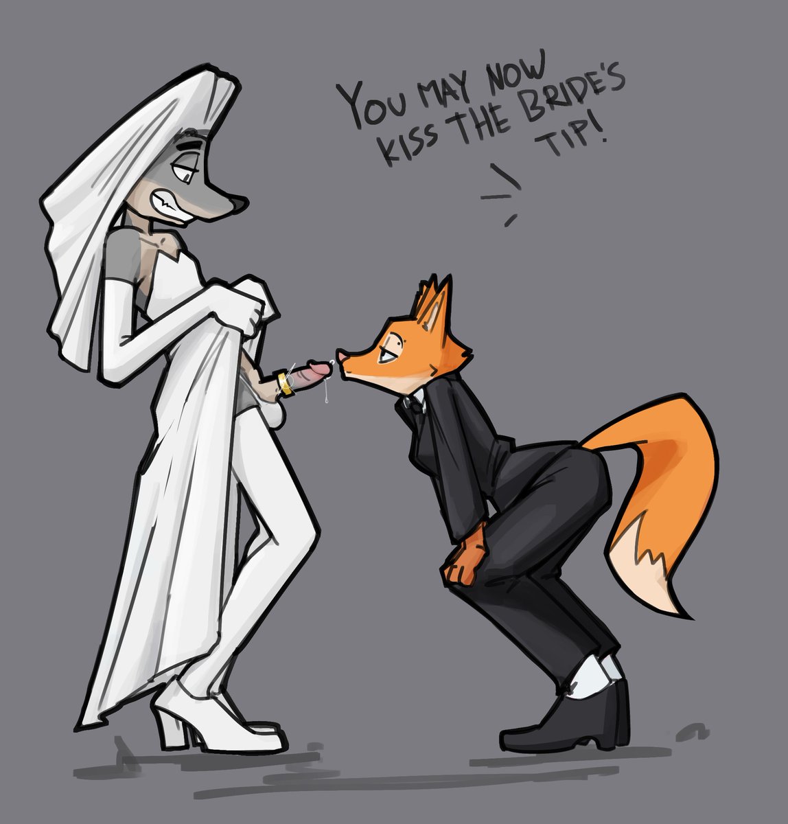 This is how I'd imagine their wedding