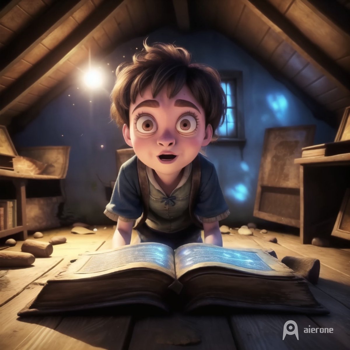 aierone0603's tweet image. A hidden book. A first spell. A final stand. 
Four frames of power awakening. 
What would you do with magic?

🔮 Begin the journey → aierone.com 
#AIstory #MagicTale #VisualTransformation #Aierone