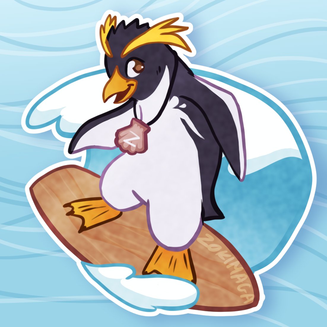 surfing penguin thang