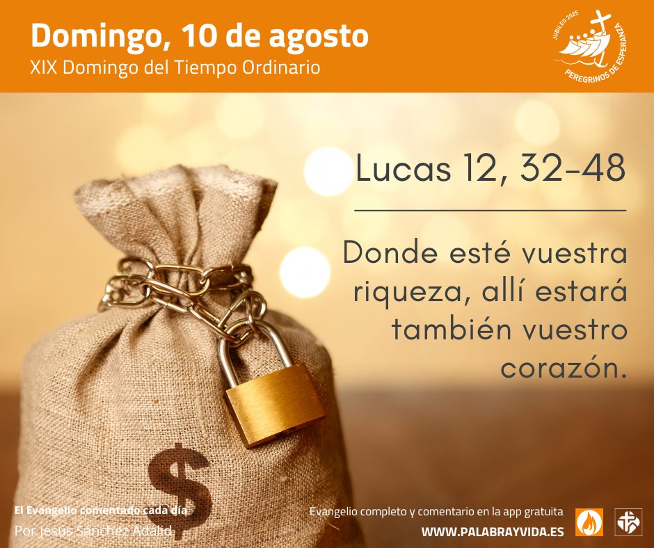 💰 Reflexiona hoy sobre la confianza en Dios y piensa cómo puedes fortalecer tu fe. Recapacita sobre tu corazón, ¿dónde está? ¿Cuál es tu mayor riqueza? (Jesús Sánchez Adalid).

#EvangelioDelDía #EvangelioDeHoy #PalabrayVida