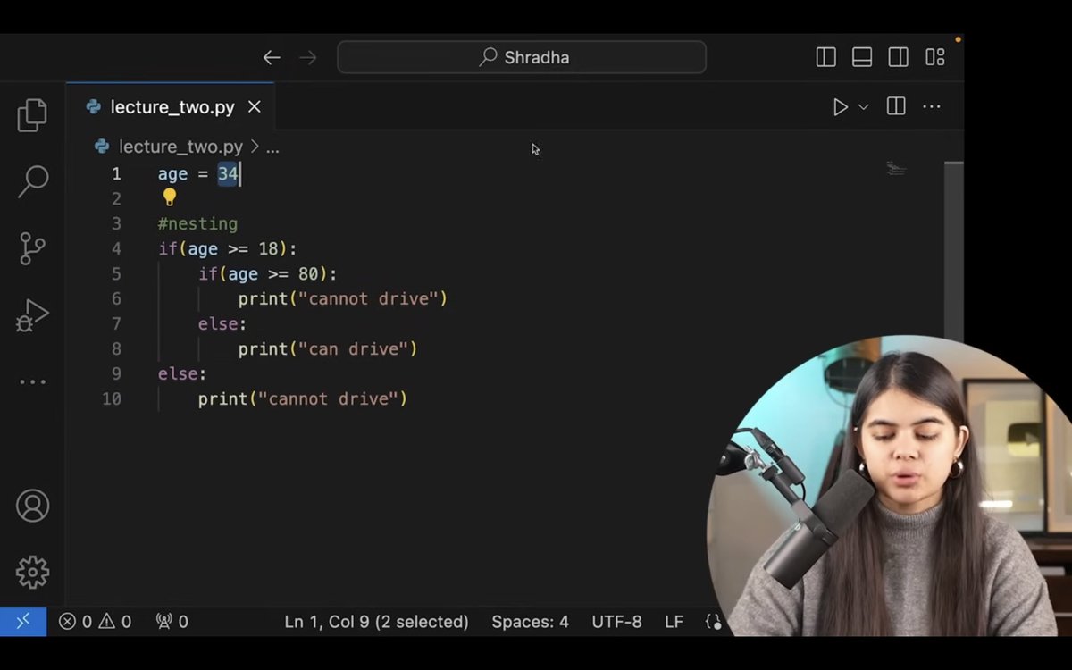 akash31_2004's tweet image. 🚀 Day 4 of #100DaysOfPython
✅learn about conditional statements and string 
Let’s see where this journey goes.
#Python #CodeNewbie #100DaysOfCode