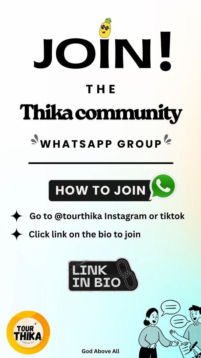 tourthika's tweet image. Let's connect as Thika Community 

#GodAboveAll 
#spiritofunity