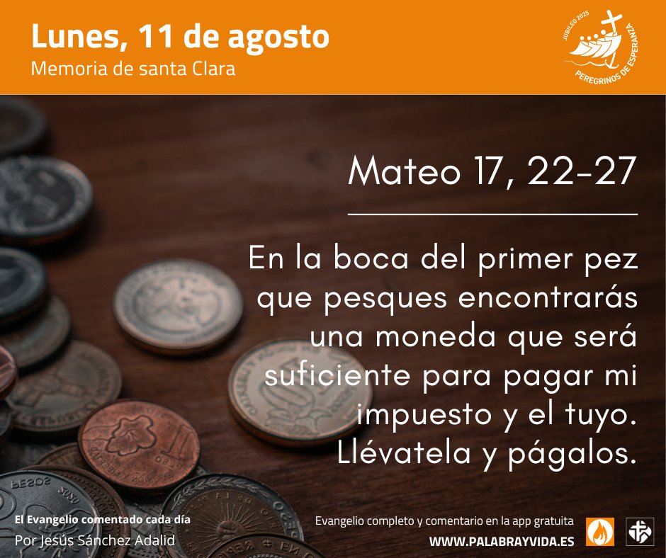 🪙 Reflexiona sobre lo que es la verdadera grandeza en el reino de Dios, grandeza que se encuentra en la humildad y el servicio a los demás. Ora para que puedas imitar a Jesús en su humildad y generosidad (Jesús S. Adalid).

#EvangelioDelDía #EvangelioDeHoy #PalabrayVida