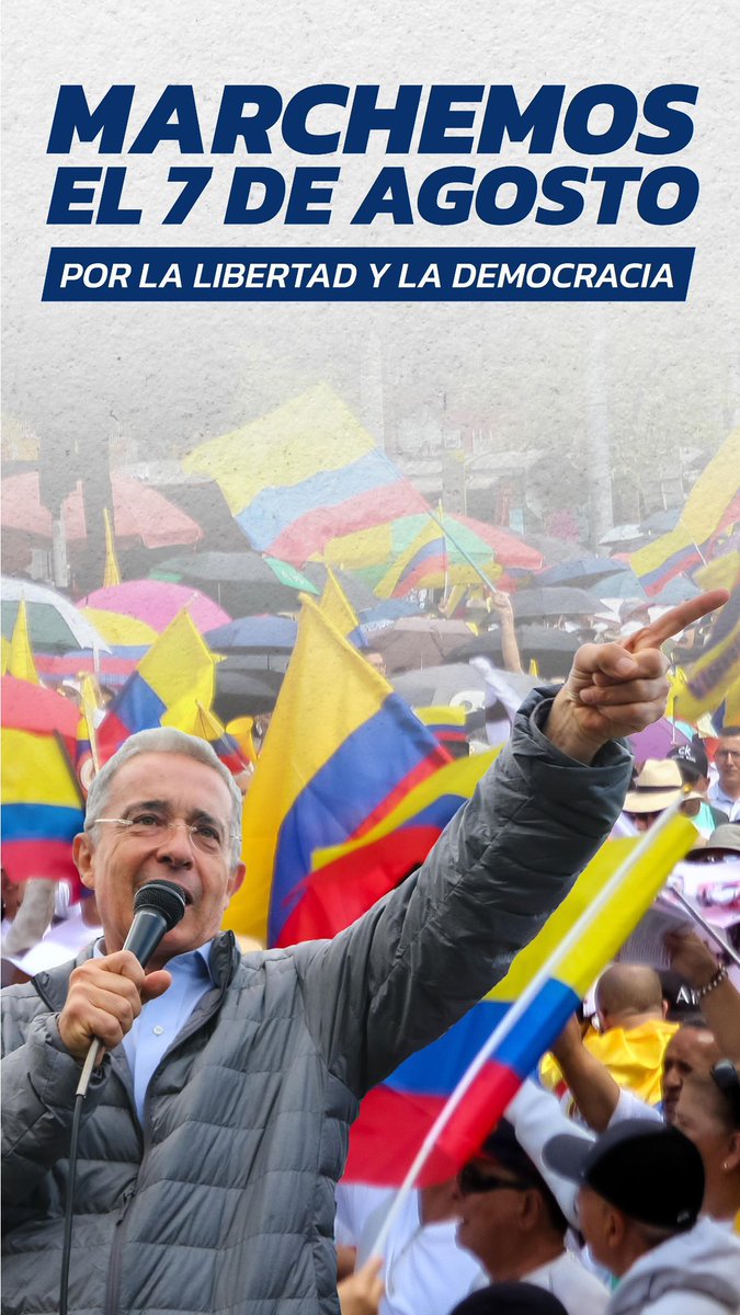 Por la libertad y la democracia.