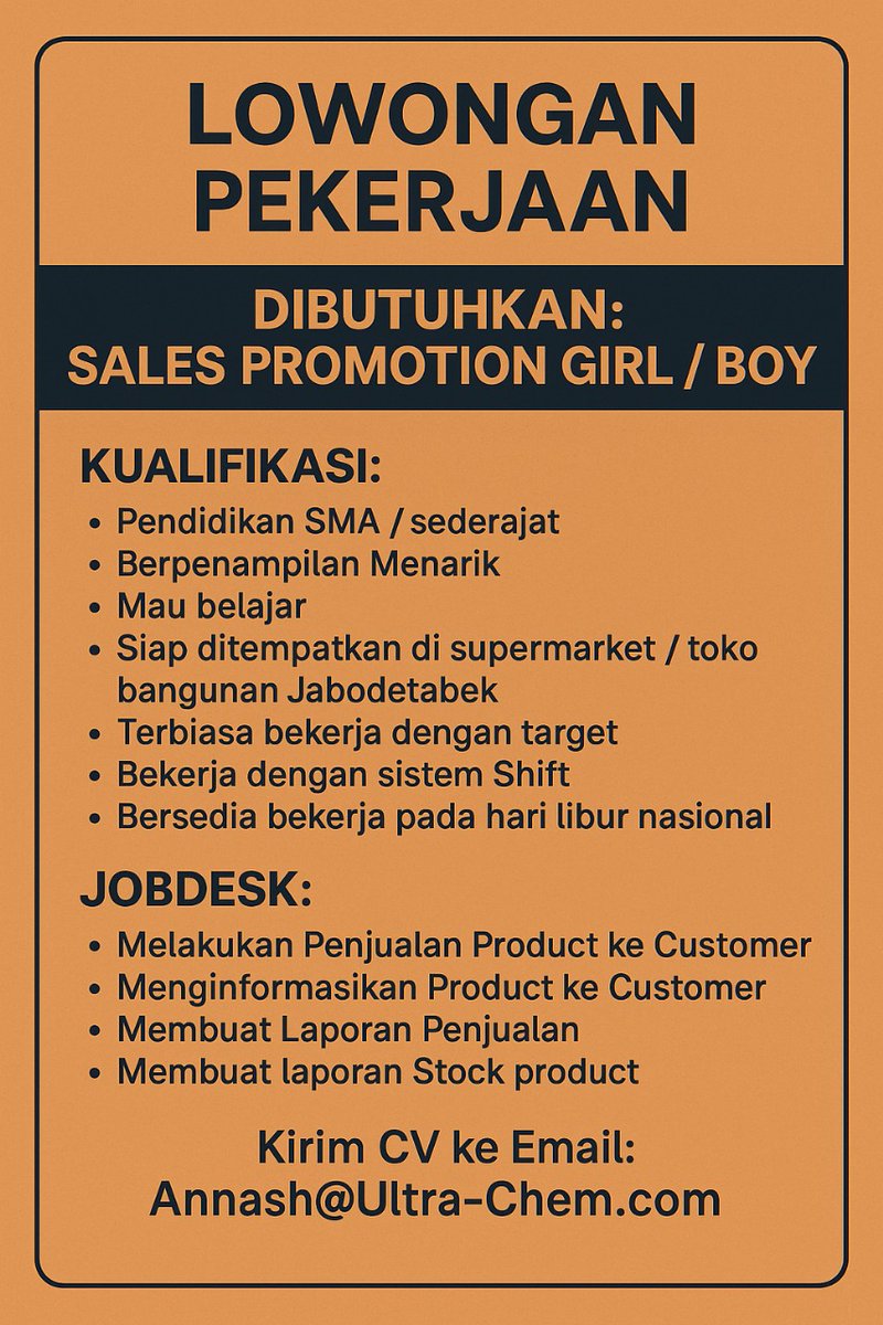 #loker 
penempatan di PIK 2