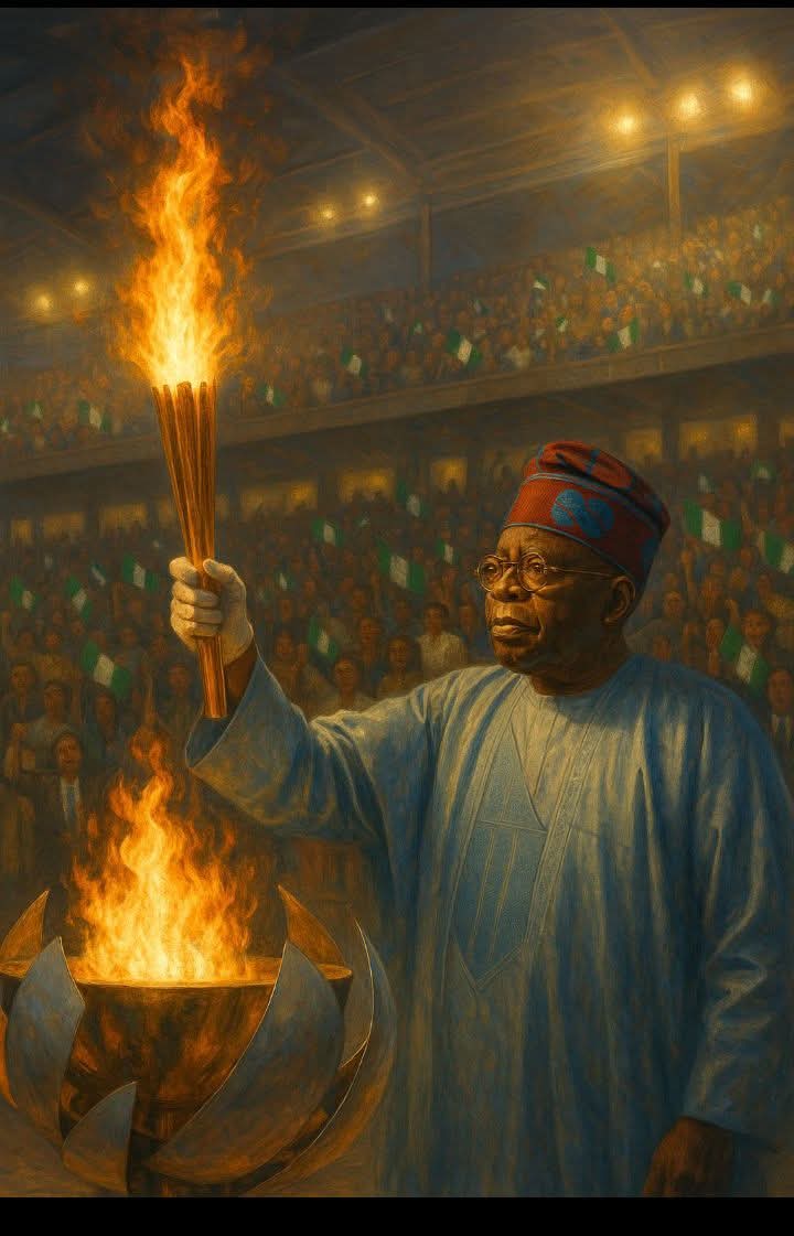 WISE_AGENDA's tweet photo. _*The future is lit and it begins now. President Bola Ahmed Tinubu lights the Progressive Flame , igniting a movement of unity, strength and national rebirth.*_
_*From this moment, let the world watch Nigeria🇳🇬 rise with purpose*._

*Good Morning Fans!* _*#KayOmoAdejokeOrelope1*_ https://t.co/AYjHBMIWlD